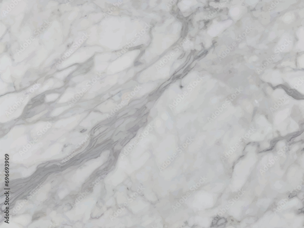 Naklejka premium Pure White Sophistication: Carrara Marble with Gray Accents