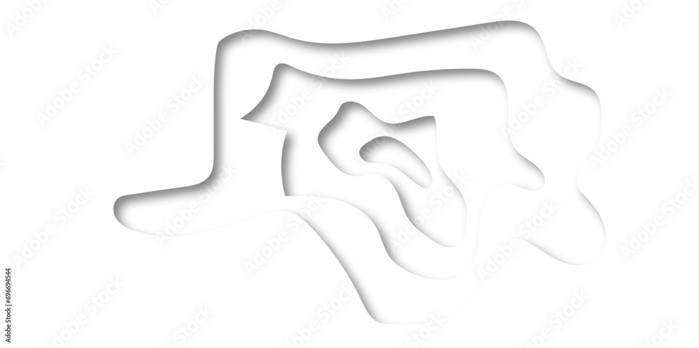 Modern wallpaper texture and realistic design use for banner flyers, posters. Abstract White paper cut background with lines.3d topography realistic papercut decoration textured background. Modern wallpaper texture and realistic design use for banner flyers, posters. Abstract White paper cut background with lines.3d topography realistic papercut decoration textured background.