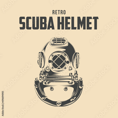 Retro Scuba Helmet