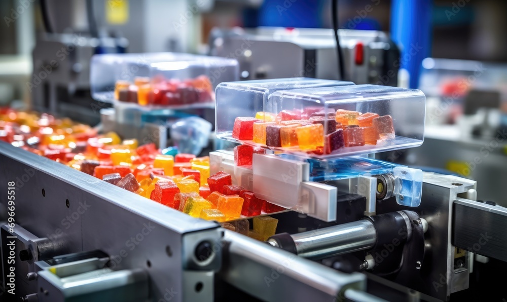 A Fascinating Gummy Bear Manufacturing Machine in Action
