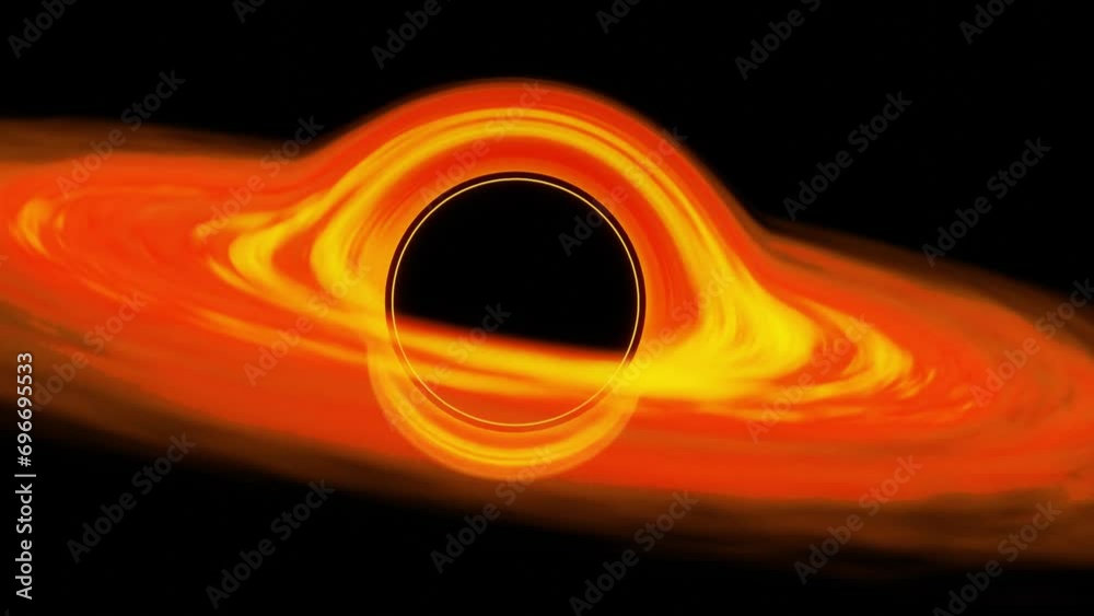 Super massive black hole rotation Loop on 4K abstract animation