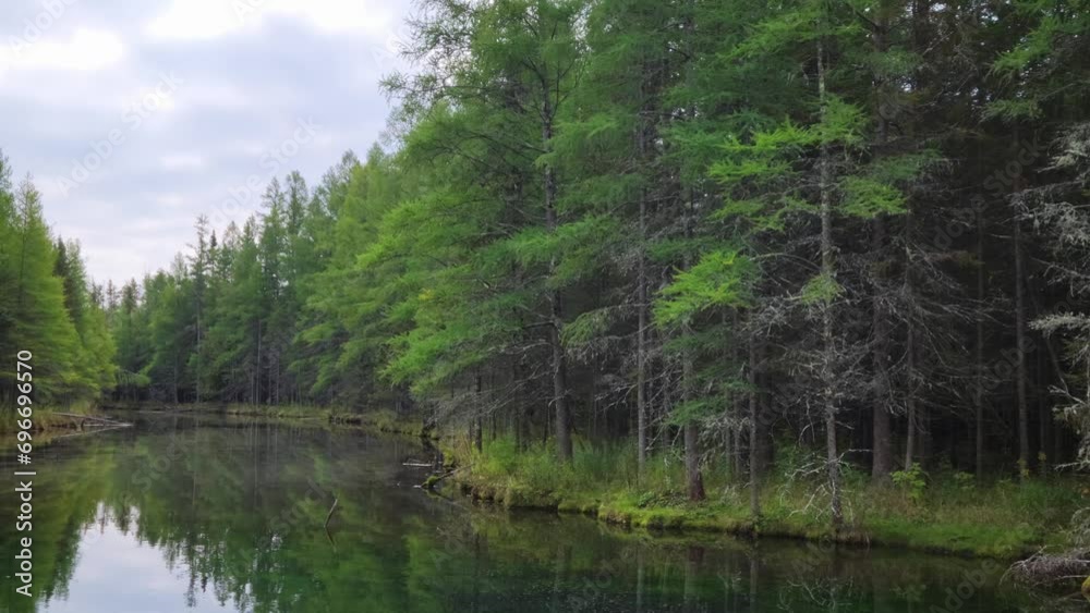 Kitch-Iti-Kipi (The Big Spring). The largest natural, freshwater spring in Michigan, USA. Kitch-Iti-Kipi (The Big Spring). The largest natural, freshwater spring in Michigan, USA.
