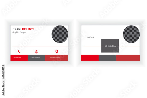 An elegant business card with simple and decent look for an identity of the individual.