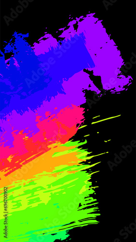 Colourful abstract grunge background, vector EPS10. Multicolour abstract wallpaper. Vivid backgrounds series. Bright colours. Vector without gradient with copy-space. High quality traced brushes