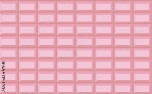 バレンタインデー　ルビーチョコレート　いちご　シームレスパターン　背景　壁紙　イラスト素材