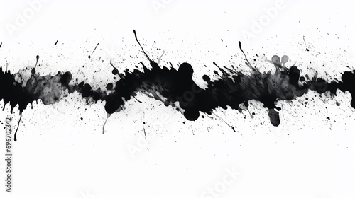 white background with ink splatter and stains brushes pattern animation effect