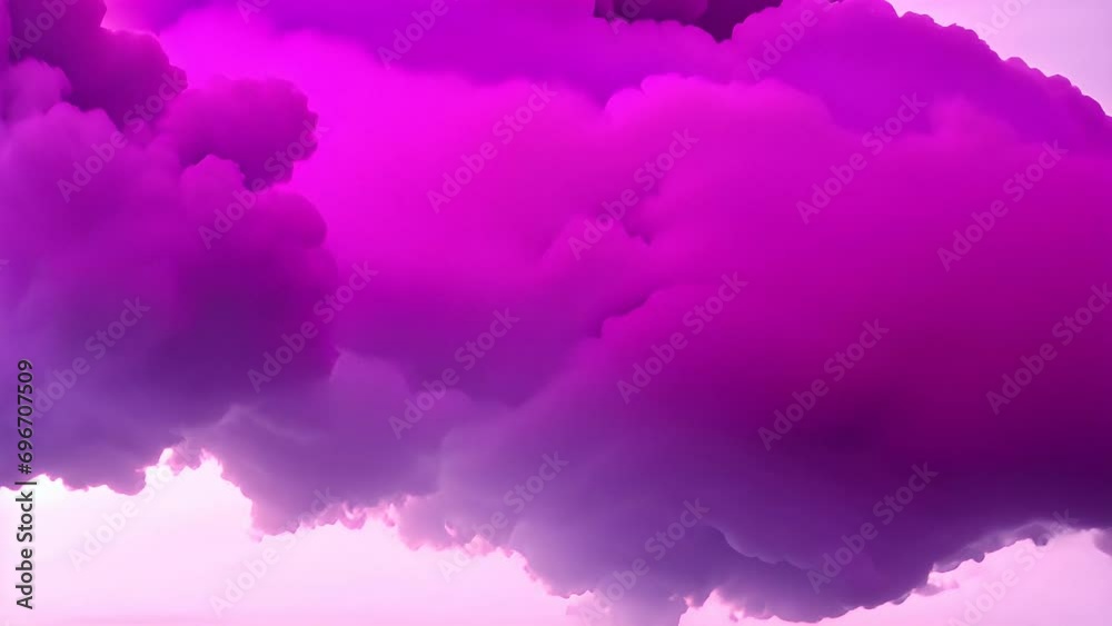 Abstract Pink Smoke on White Background