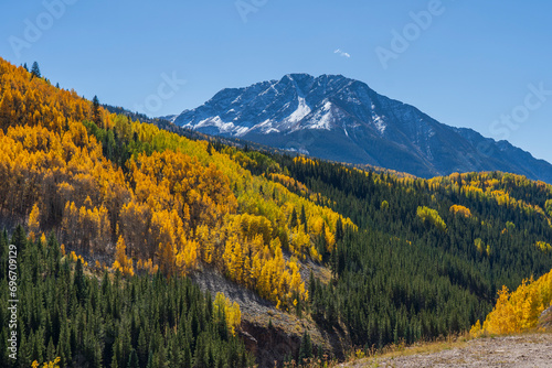 Autumn in the Rockies brings out the Aspens color