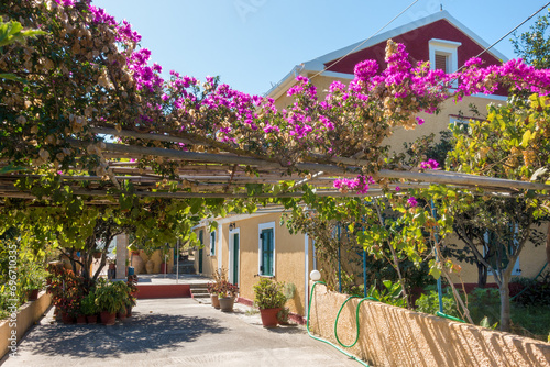 Architecture in Ereikoussa island, one of the three Diapontia islands northwest of Corfu, Greece photo