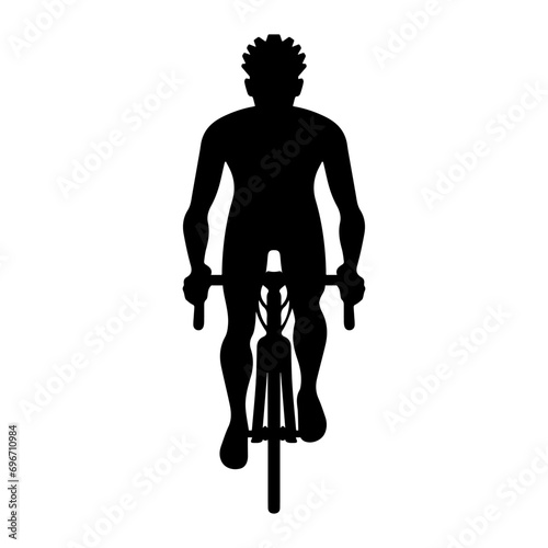 Bicycle rider cyclist vector silhouette