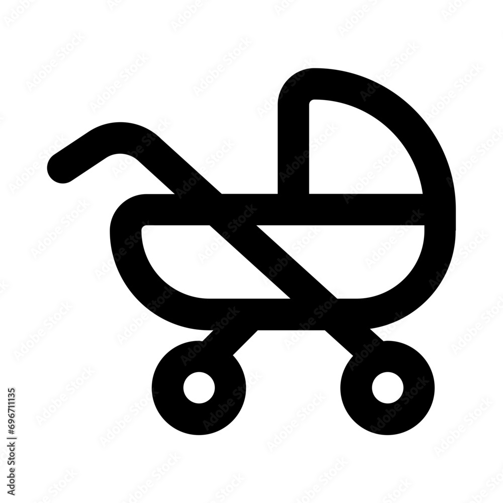 Stroller Line UI Icon Stroller Line UI Icon