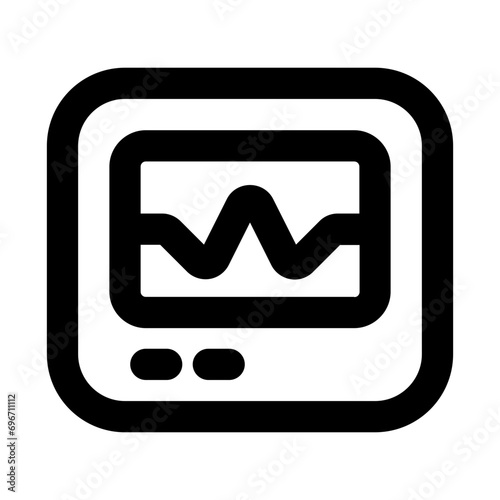 Cardiogram Line UI Icon