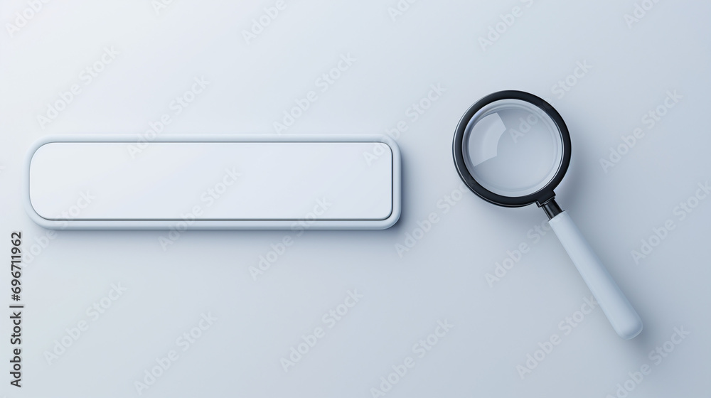 Search bar with magnifier for data look up Search bar with magnifier for data look up