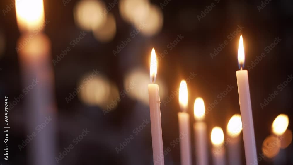 The flame from candlelight in the temple is a beautiful and powerful sight.