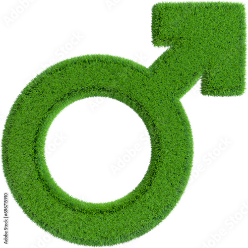 Male gender symbol from gra...