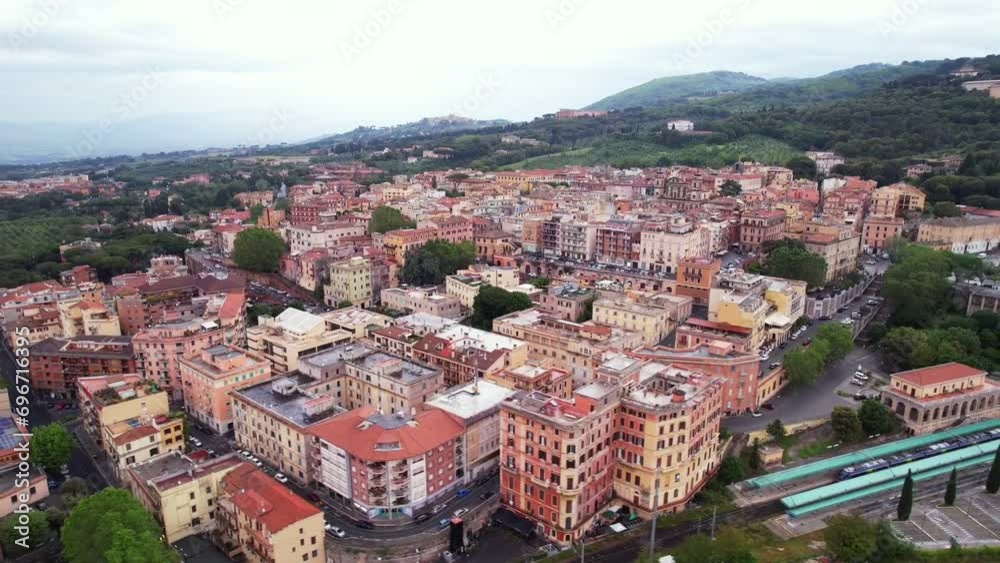 Aerial Orbit tourist destination Frascati, Italy Aerial Orbit tourist destination Frascati, Italy