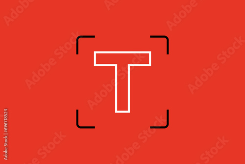 text selection illustration. Vector illustration in flat style design.