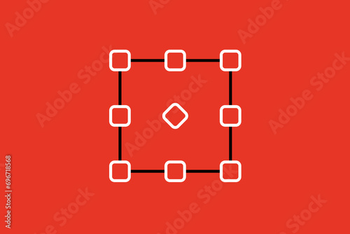 selection tool illustration. Vector illustration in flat style design.