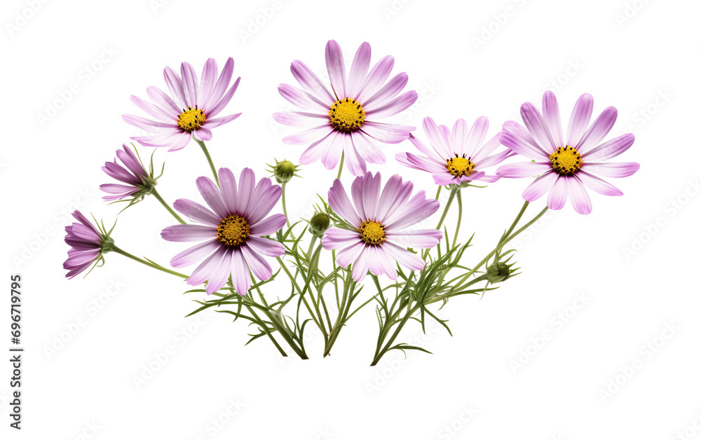 Wildflower Beauty on Transparent Background.