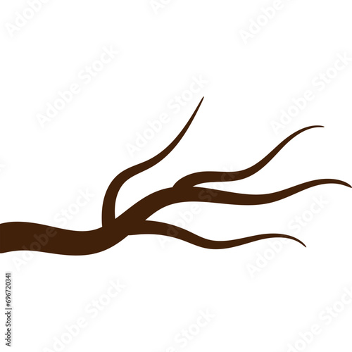 Wood Branch Illustration