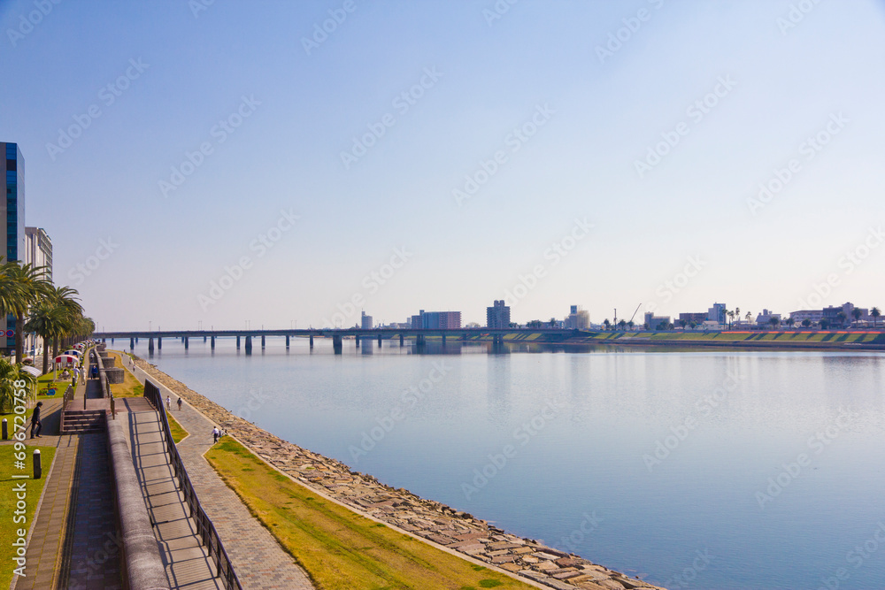 Townscape of  Miyazaki , Miyazaki Prefecture, Kyushu, Japan.