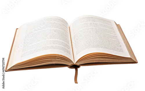 Hardcover Book on Transparent Background. photo