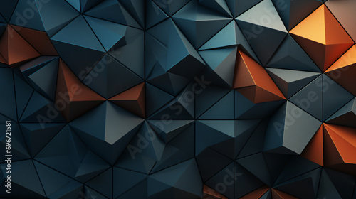 Abstract texture with 3d triangles