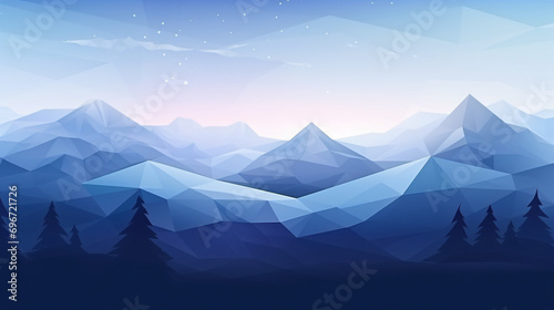 Abstract winter landscape © Cedar
