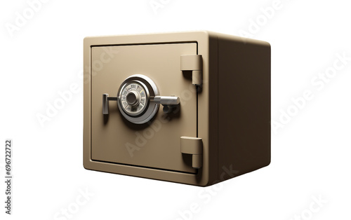 Security Box on Transparent Background.