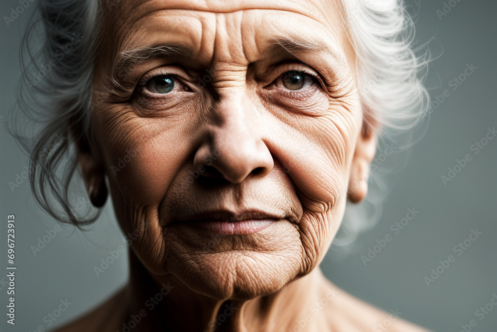 portrait of a senior person portrait of a senior person