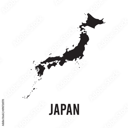 japan map icon vector