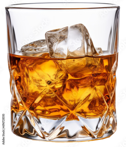 wisky isolated on transparent background photo