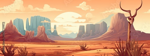 Wild West Desert landscape