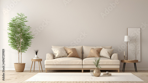 Beige sofa © Cedar