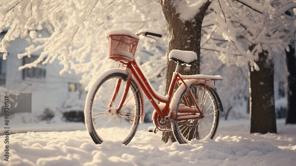 Bike in snow