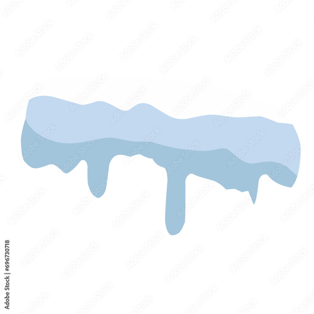 snow dripping liquid