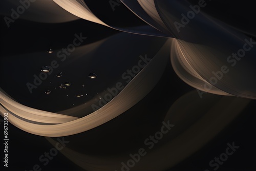 abstract background with smokey ribbons and stars