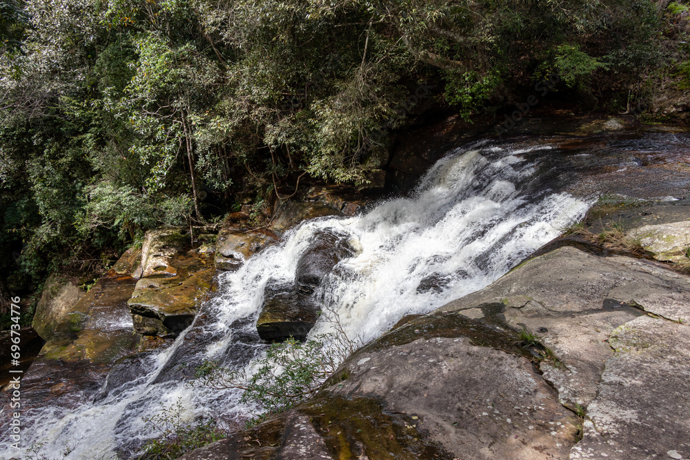 Waterfall in the rainforest At Pen Phop Waterfall, Phu Kradueng National Park, Thailand Waterfall in the rainforest At Pen Phop Waterfall, Phu Kradueng National Park, Thailand