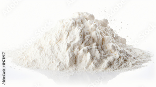 Flour isolated on white background photo