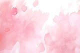 Water Color, Pink, White Background, Used as a Background in the Wedding and Other Tasks.