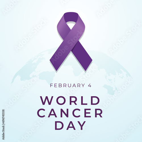 Flyers honoring World Cancer Day or promoting related events might utilize World Cancer Day vector graphics. design of flyers, celebratory materials.