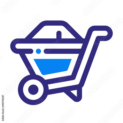 Wheelbarrow Mixed Icon