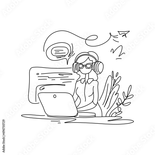 Contact Us Flat Illustration, meticulously crafted to streamline customer interactions and optimize website usability. Let our experts guide you towards achieving a standout online presence by contact