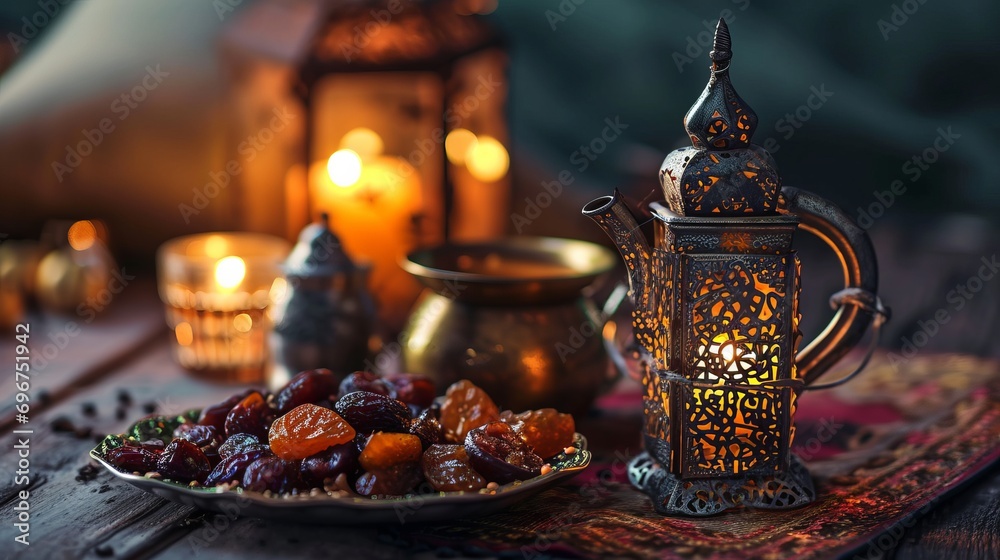 Ramadan day. Islamic greeting cards for Muslim holidays