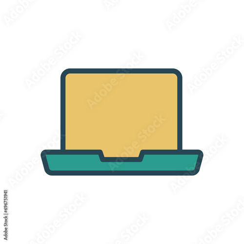 Laptop icon design template