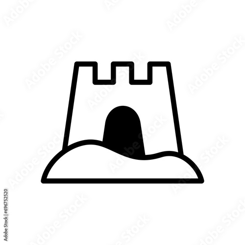 Sandcastle con design template