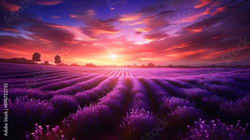 Dreamy Lavender Field
