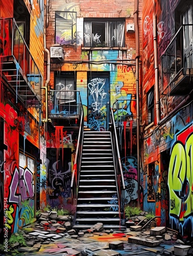 Urban Loft Vibe: Embracing Graffiti Tags and the Essence of Street Art