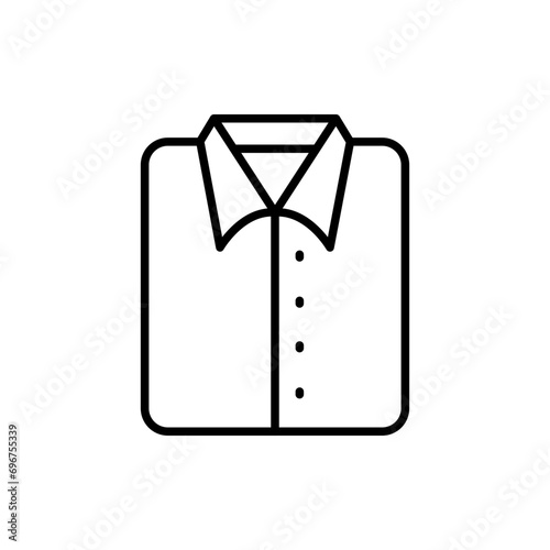 Shirt outline icons, clothing minimalist vector illustration ,simple transparent graphic element .Isolated on white background