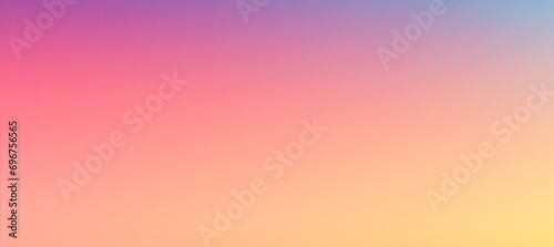 Faded iridescent color gradient. Soft blue, violet, pink, purple, beige, yellow and peach fuzz color transition. Color graduation. Color blend. Backdrop. Design. Template. Inlay. Background. Spectrum